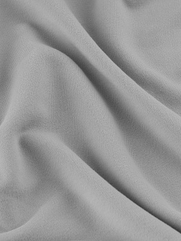 Футер 3х нитка (с эффектом велюра, Пепел , 90/10 хлопок/полиэстер, компакт пенье, пл. 380 г/м2, шир.195 см)