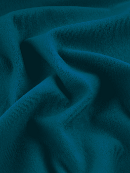 Футер 2х нитка (с эффектом велюра, Атлантика , 92/8 хлопок/лайкра, компакт пенье, пл. 240 г/м2, шир.180 см)