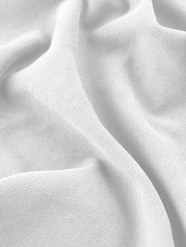 Кулирка (с эффектом велюра, Белый , 100 % хлопок, компакт пенье, пл. 320 г/м2, шир.215 см)